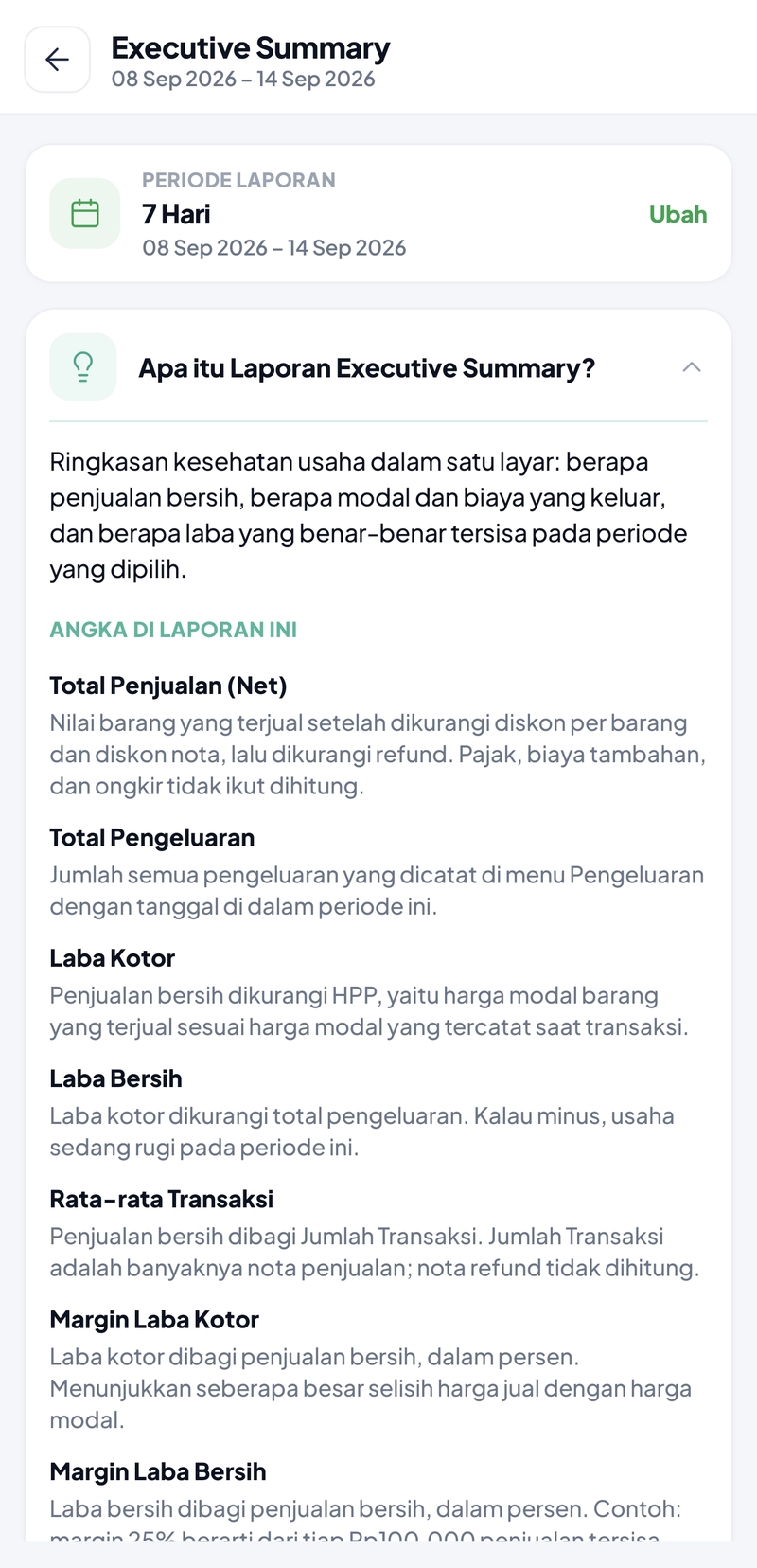 Kartu Apa itu Laporan dalam keadaan terbuka: penjelasan singkat, bagian Angka di Laporan Ini dan Kapan Dipakai